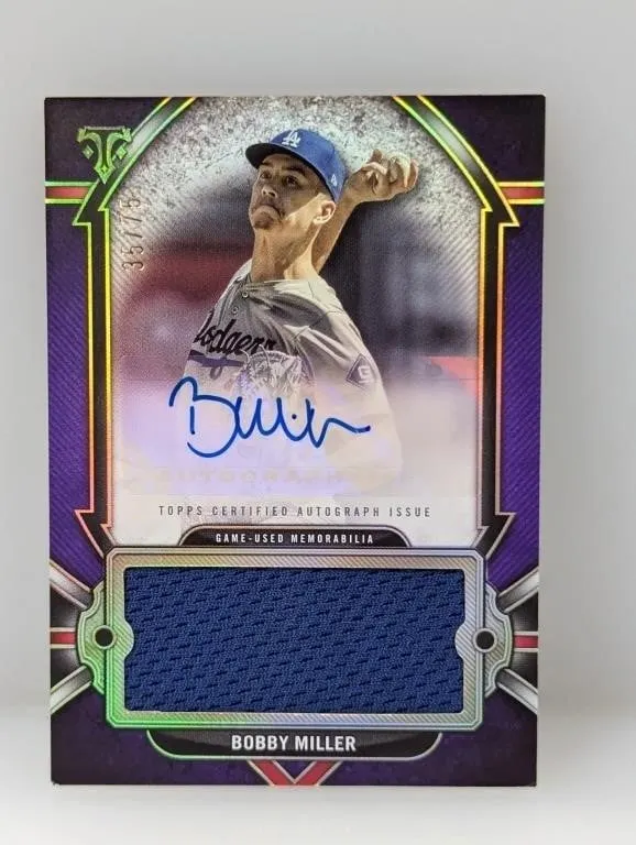2024 Topps TT Bobby Miller Auto Jumbo Relic 35/75
