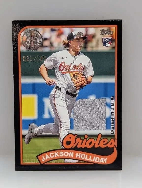 /199 2024 Topps Jackson Holliday RC Relic 89RU-JH