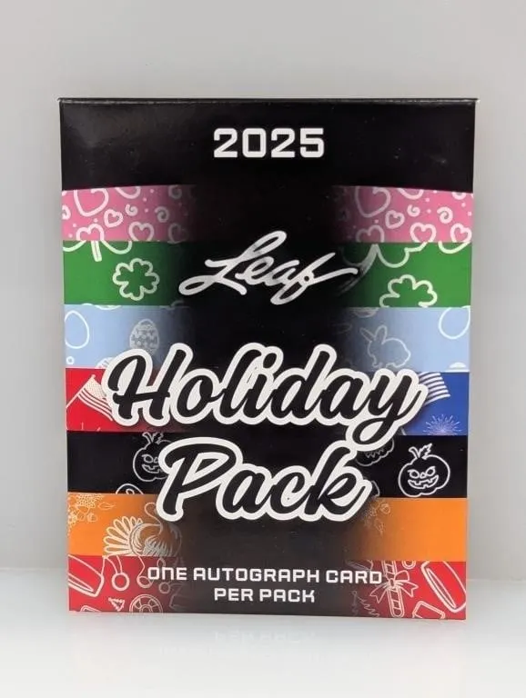 2025 Leaf Holiday Pack (1 Auto per Pack)