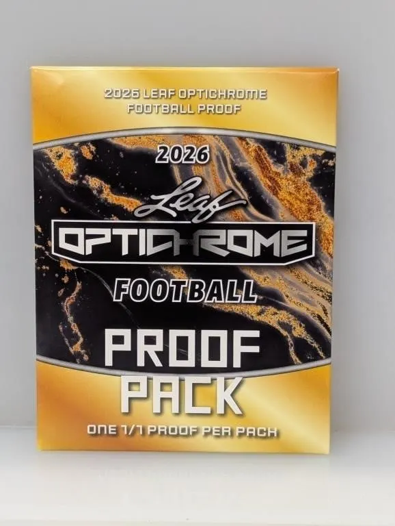 2026 Leaf Optichrome Football 1/1 Proof Per Pack