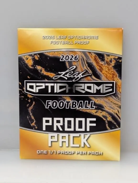 2026 Leaf Optichrome Football 1/1 Proof Per Pack