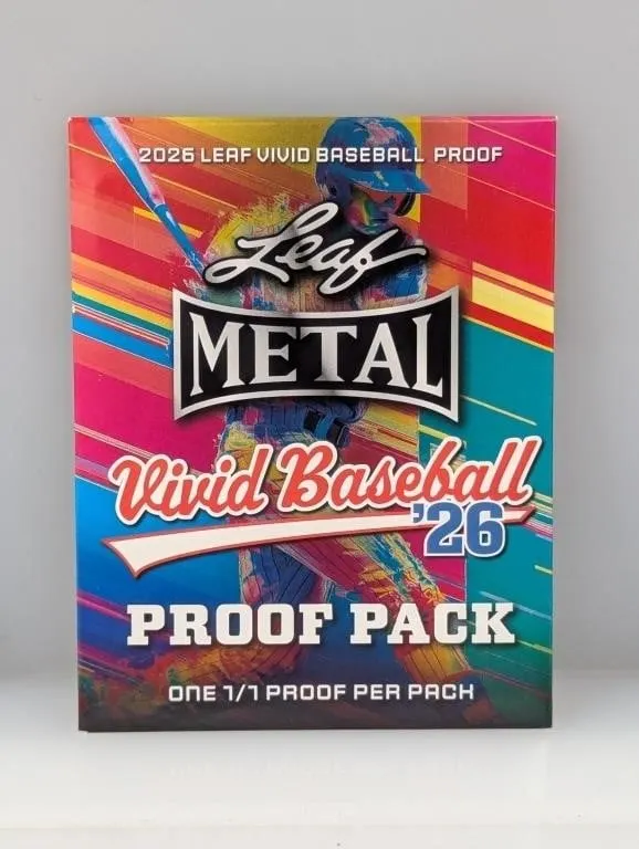 2026 Leaf Metal Vivid Baseball 1/1 Proof Per Pack