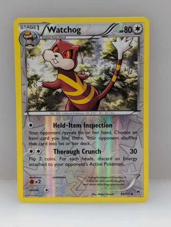 2014 Pokemon XY Furious Fists Watchog Reverse Foil