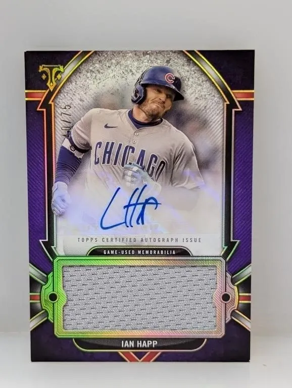 2024 Topps Triple Threads Happ Auto Jumbo Relic/75