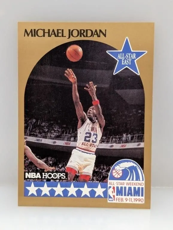 1990 NBA Hoops All Star Michael Jordan #5