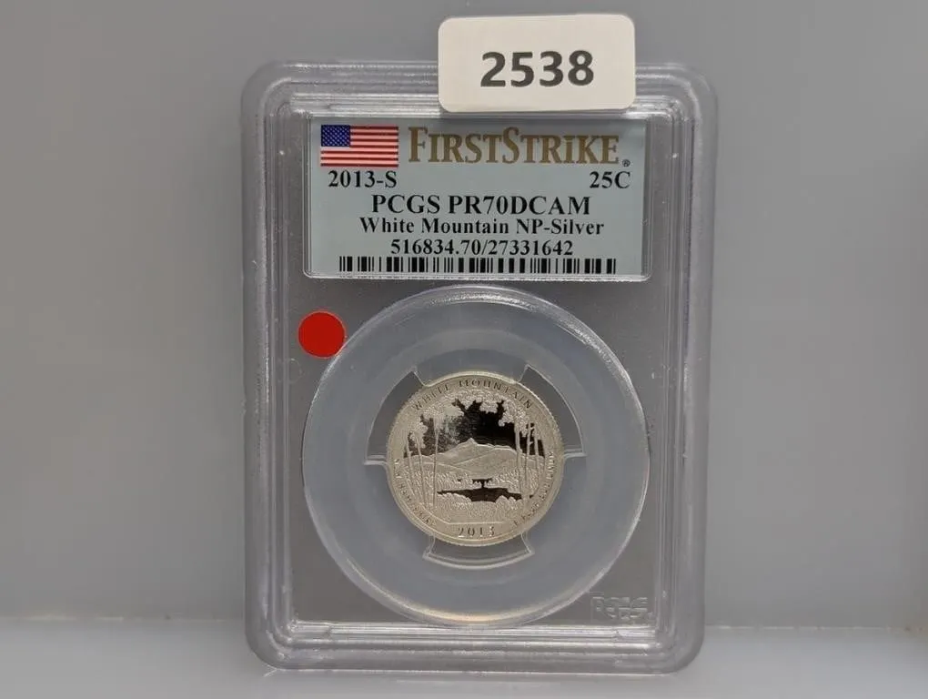PCGS 2013-S PR70DCAM White Mtn Quarter