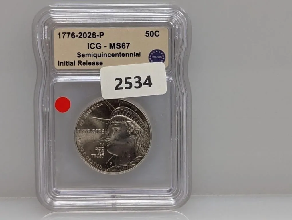 ICG 2026-P Semiquincentennial Half $1