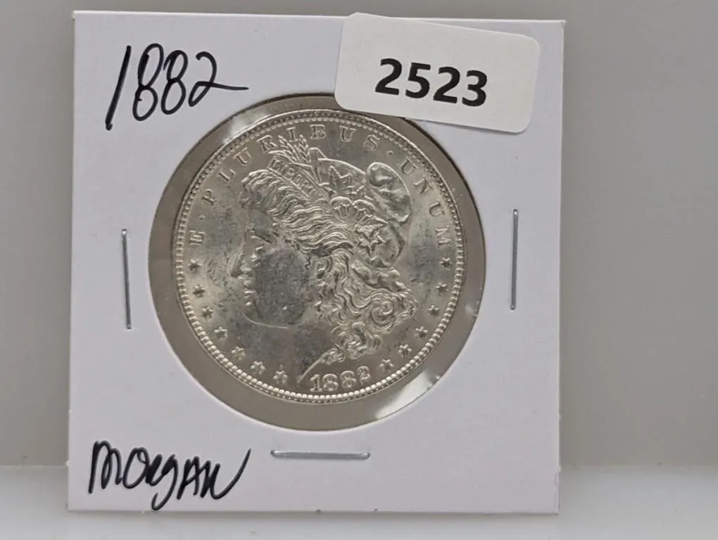 1882 90% Silv Morgan $1 Dollar