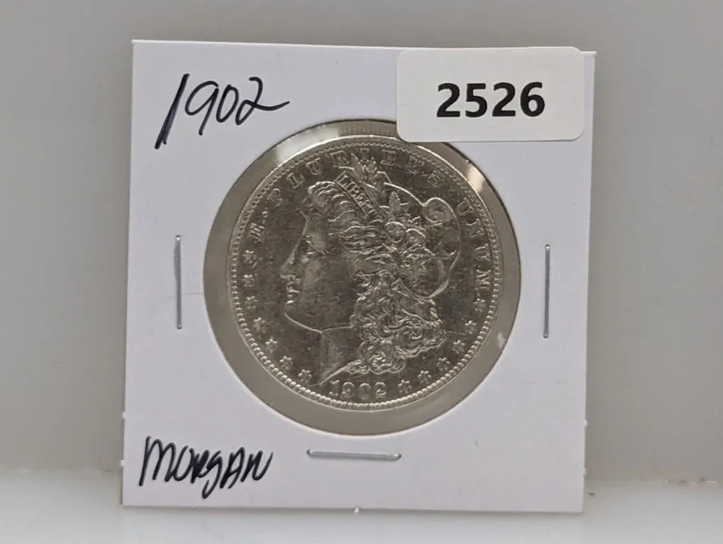 1902 90% Silv Morgan $1 Dollar