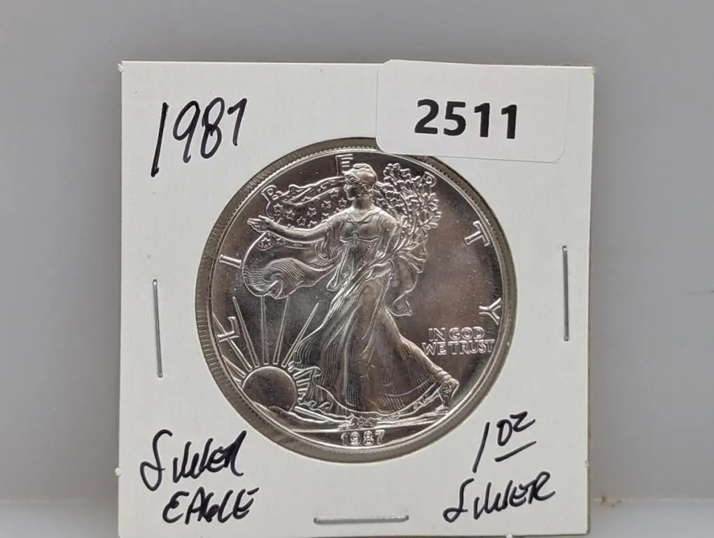 1987 1oz .999 Silv Eagle $1 Dollar