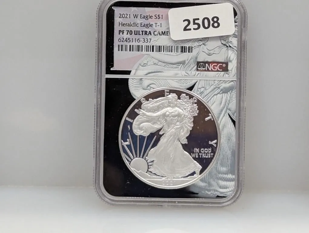 NGC 2021-W PF70 Ultra Cam 1oz .999 Silv Eagle $1