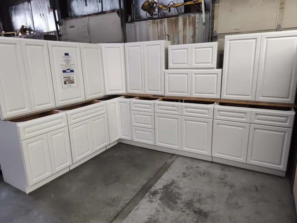 14pc Newport White kitchen cabinet set