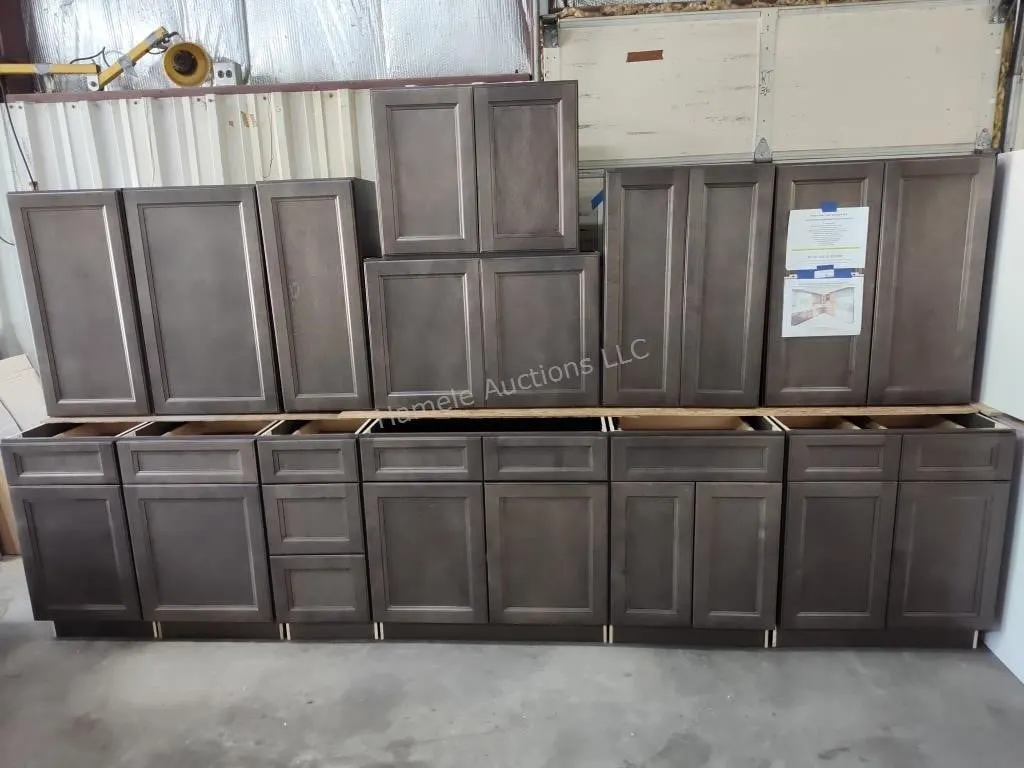13pc West Point Grey kitchen cabinet set