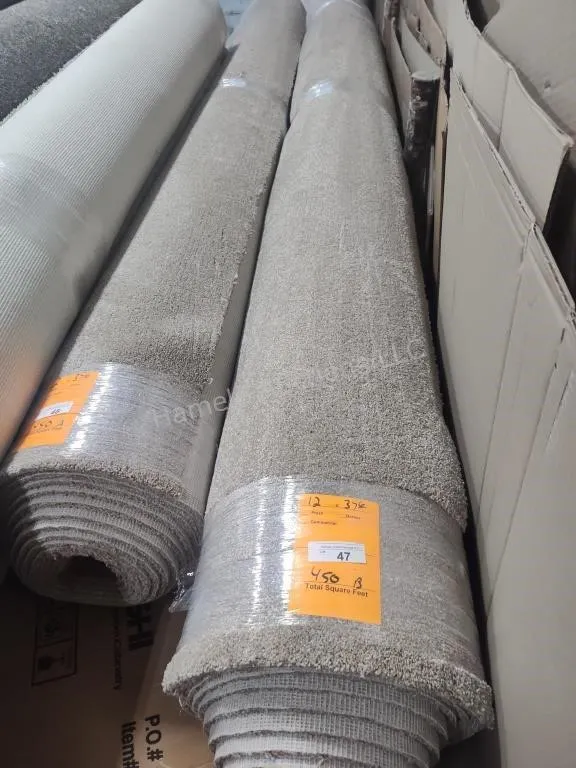 450sft plush carpet 12' x 37'6"