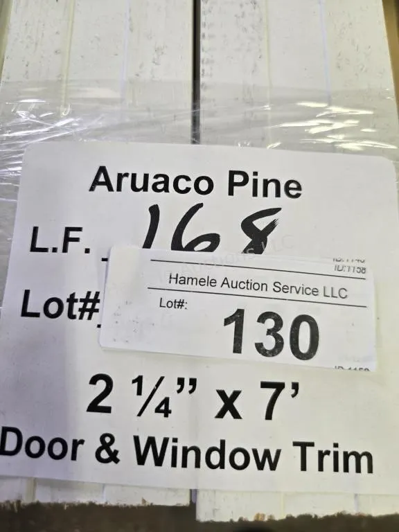 Arauco pine trim 2-14" x 7' 168 LF
