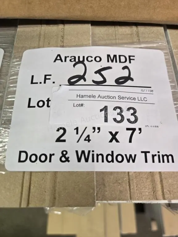 Arauco MDF trim 2-14" x 7' 252 LF