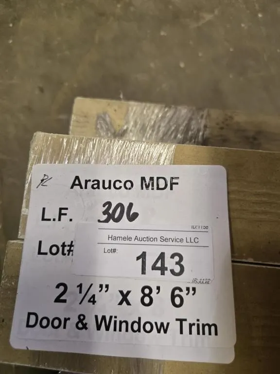 Arauco MDF trim 2-1/4" x 8'6" 306 LF