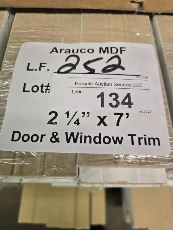 Arauco MDF trim 2-14" x 7' 252 LF