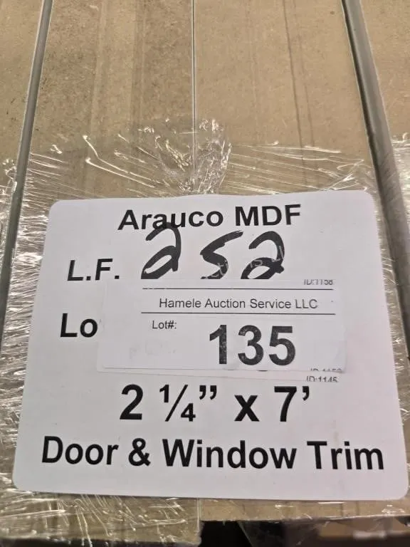 Arauco MDF trim 2-14" x 7' 252 LF