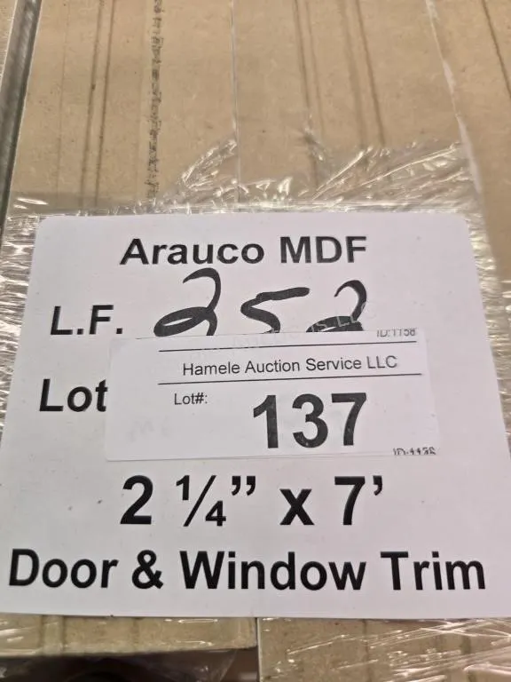 Arauco MDF trim 2-14" x 7' 252 LF