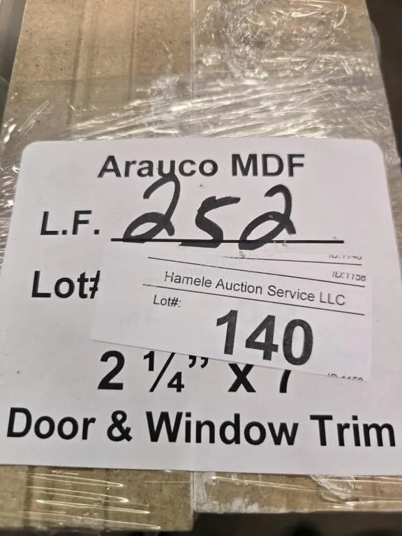 Arauco MDF trim 2-14" x 7' 252 LF