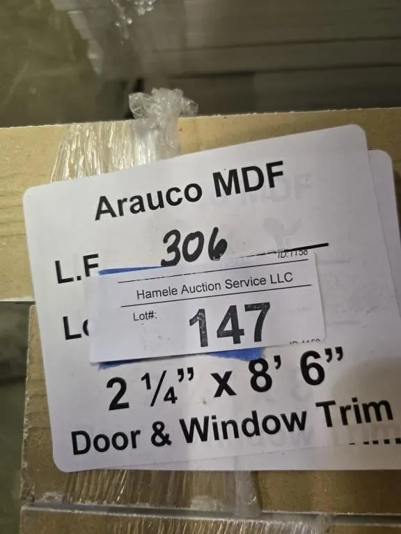 Arauco MDF trim 2-1/4" x 8'6" 306 LF