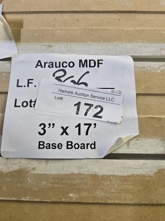 Arauco MDF base 3" x 17' 306LF
