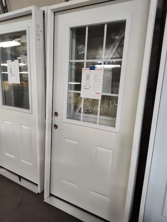 36" RH 9 Lite exterior door