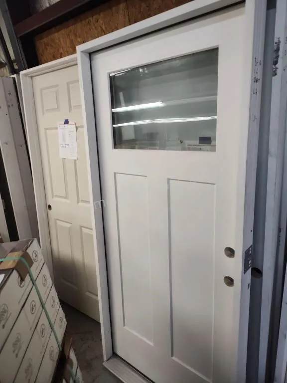 36" LH 1 Lite Craftsman exterior door