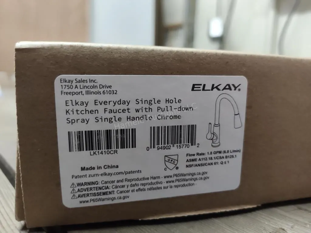 Elkay Everyday faucet with pull down spray chrome