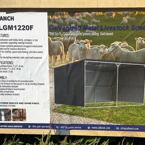 Galvanized Metal Livestock Shed