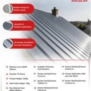Galvanized corrugated metal roof panels 50pc 95"