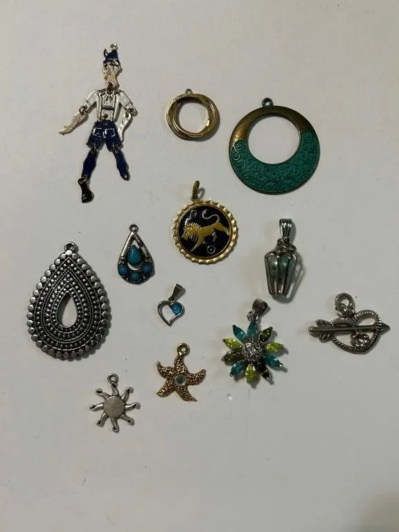 Assorted Decorative Pendants & Charms