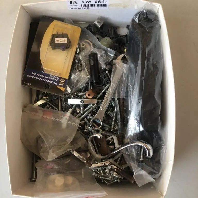 Assorted Hardware & Small Tools Lot
