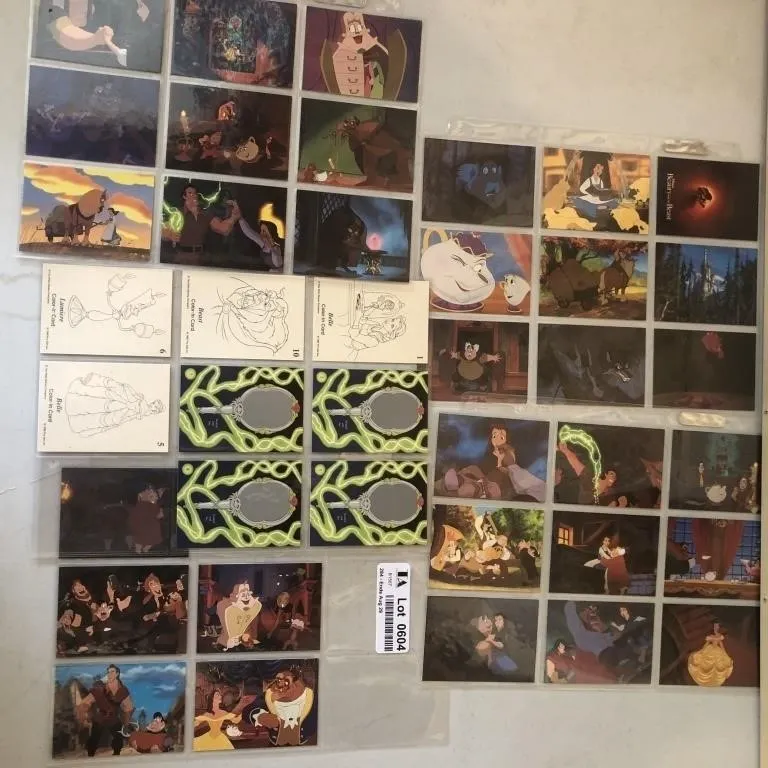 Assorted Trading Cards & Disney Prints