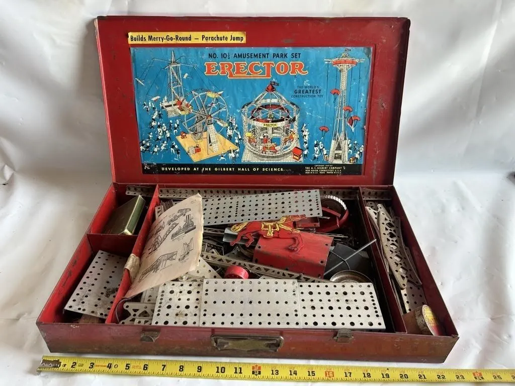 Erector No. 10½ Amusement Park Set w/ Instruction