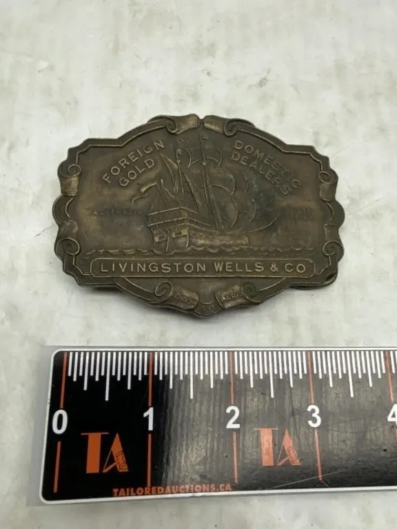 Livingston Wells & Co. Belt Buckle