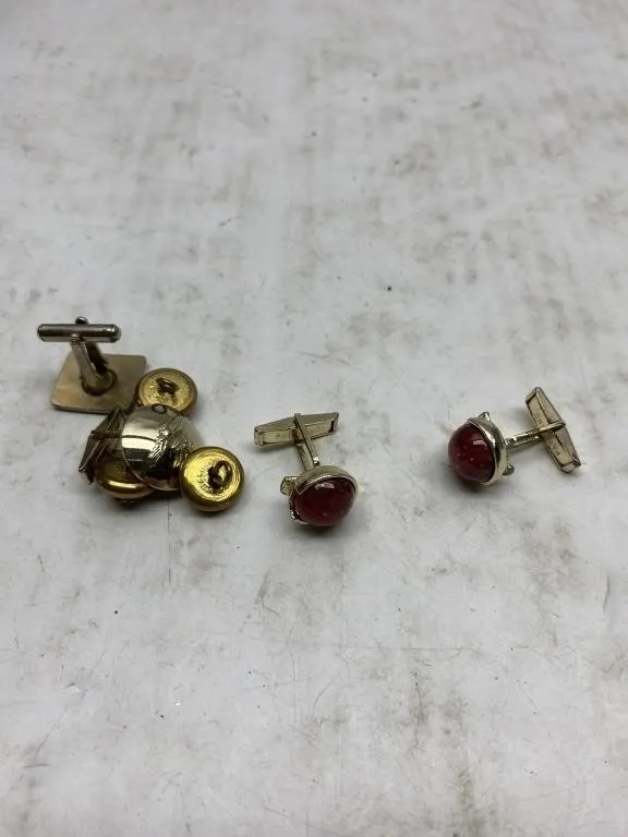 Vintage Cufflinks & Button Studs Lot