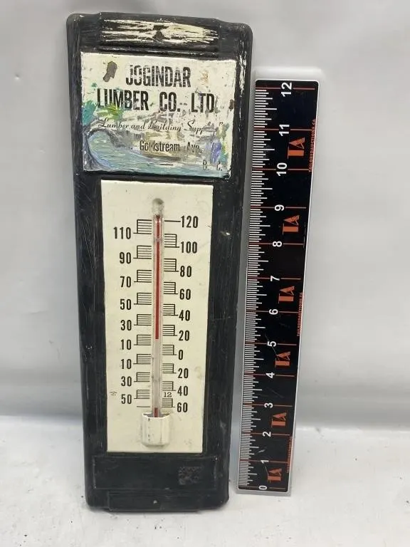 Jogindar Lumber Co. Ltd. Advertising Thermometer