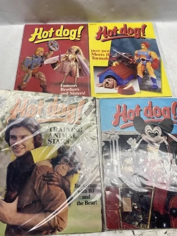 Vintage Hot Dog! Magazines, Lot of 4