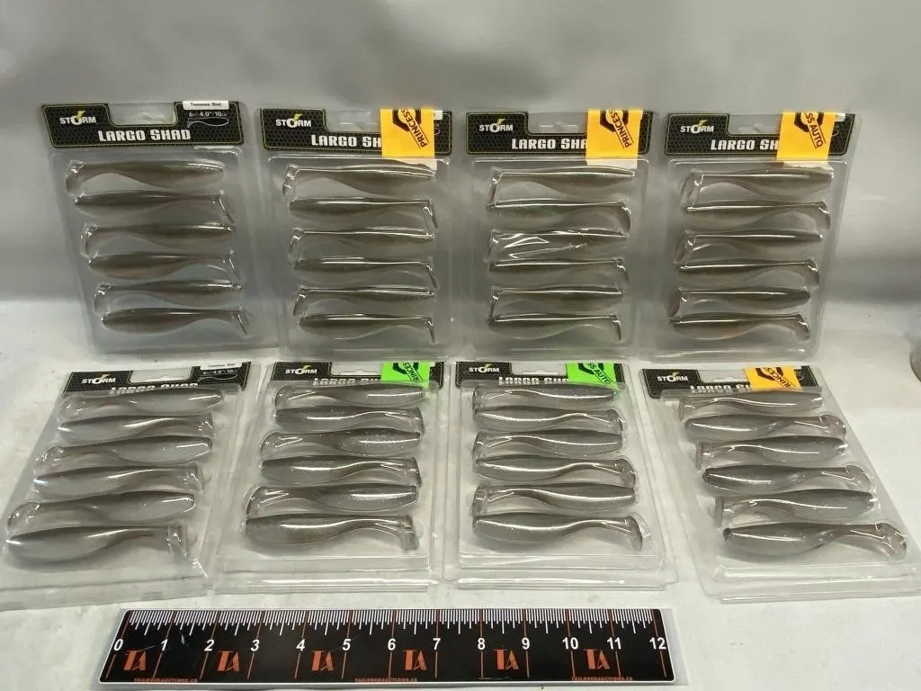 Storm Largo Shad Soft Plastic Swimbaits, 8 Packs