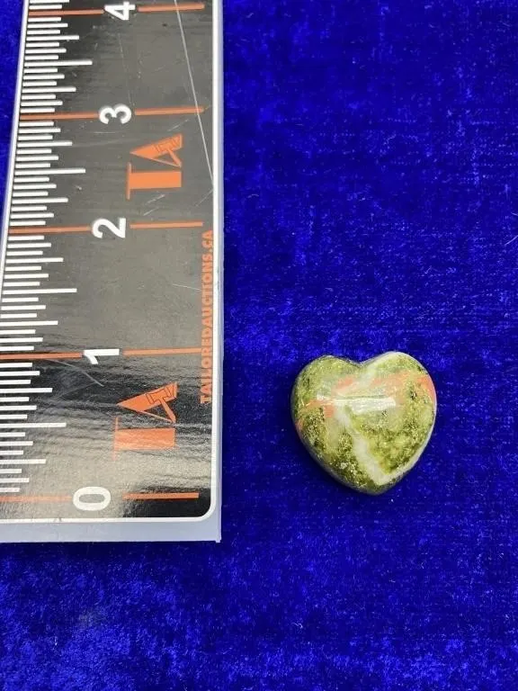 Unakite Gemstone Heart, 75.35 ct