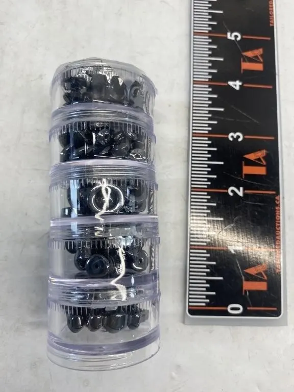 Black Alaskan Diamond Hematite Beads