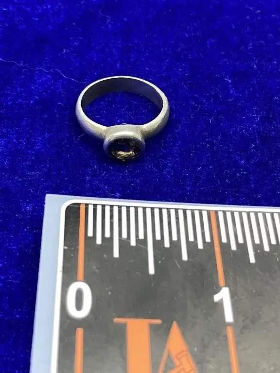 925 Smoky Quartz Sterling Silver Ring, Size 8