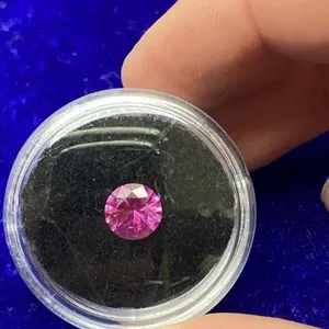 1.6 CT Pink Ruby Round Cut, Tested