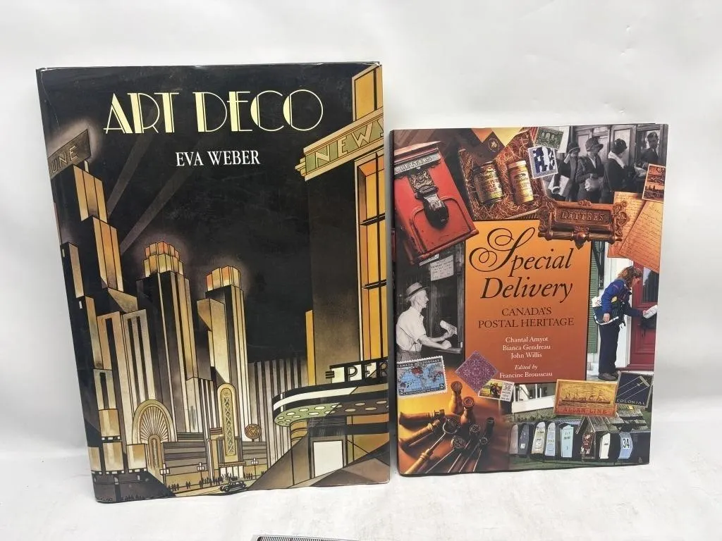 Art Deco & Special Delivery hardcover books