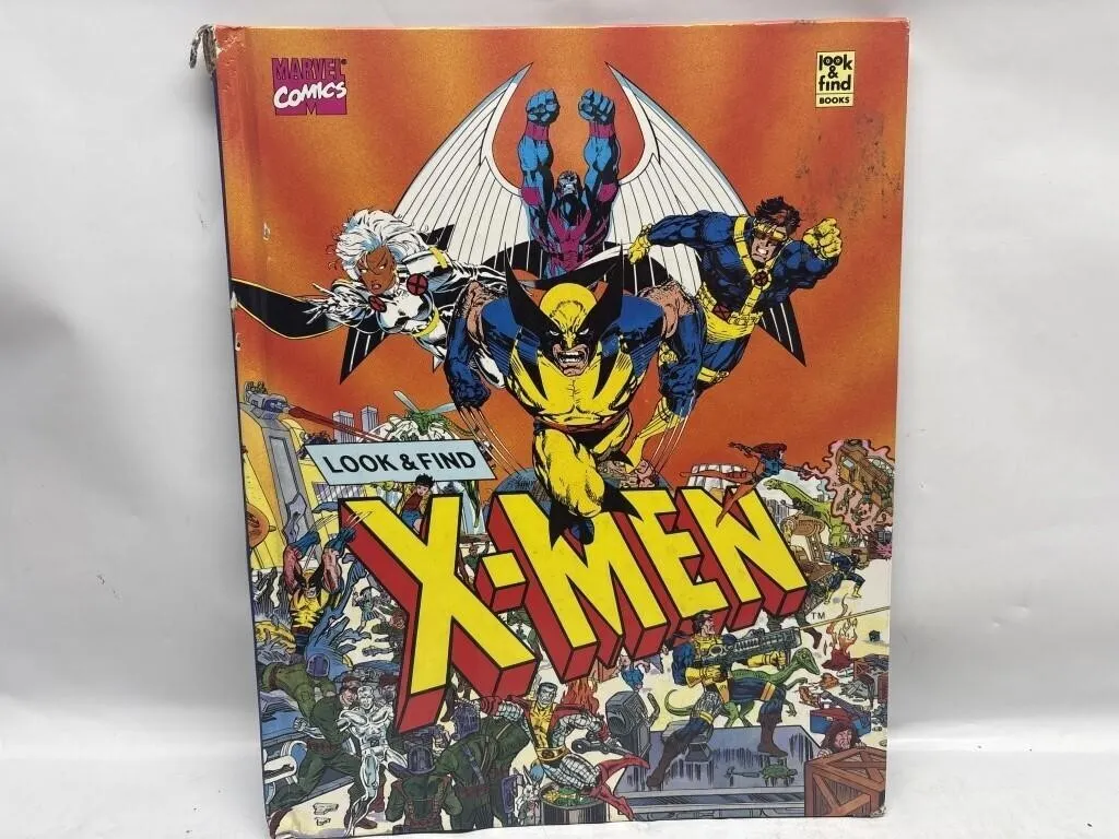 Marvel Look & Find X-Men Hardcover Book (1992)