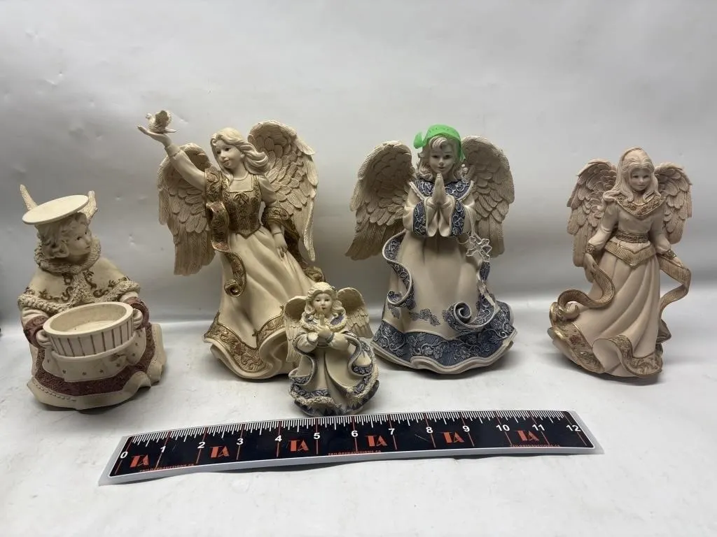 Resin Angel Figurines, Set