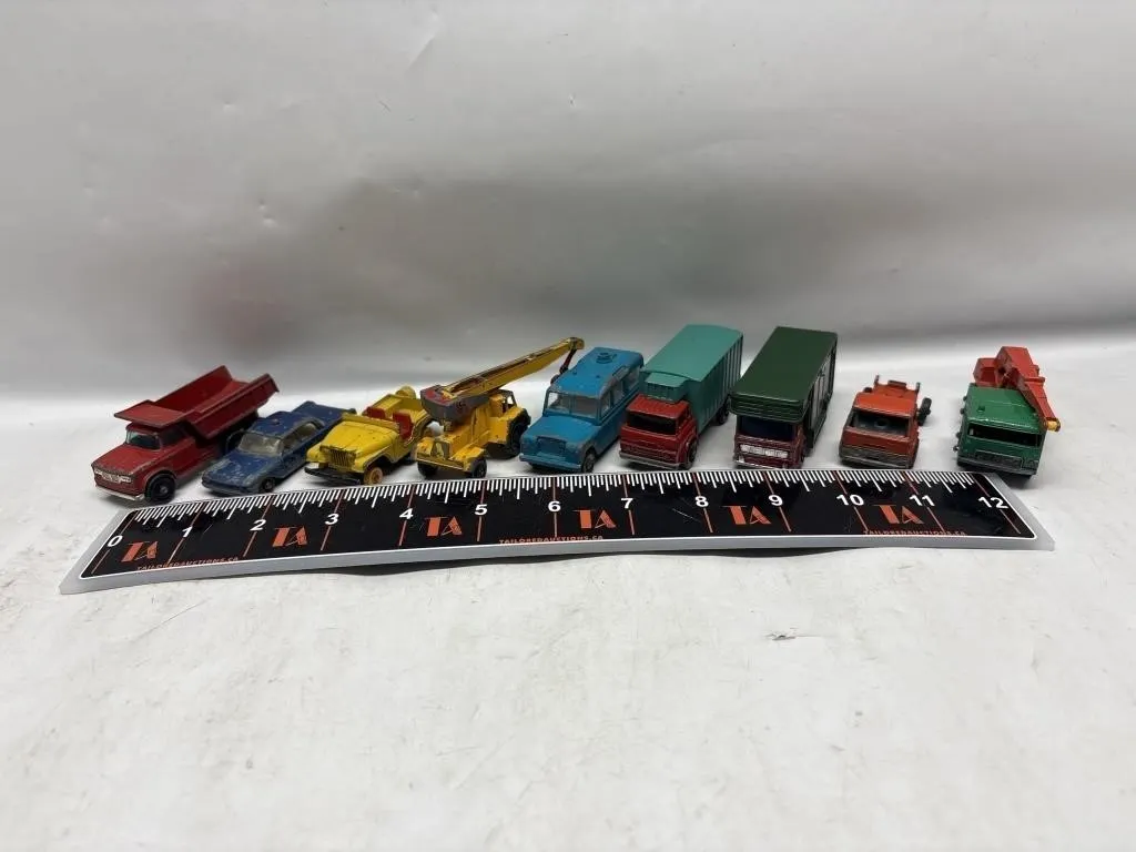 Lot of Vintage Lesney Diecast Trucks & Vehicles