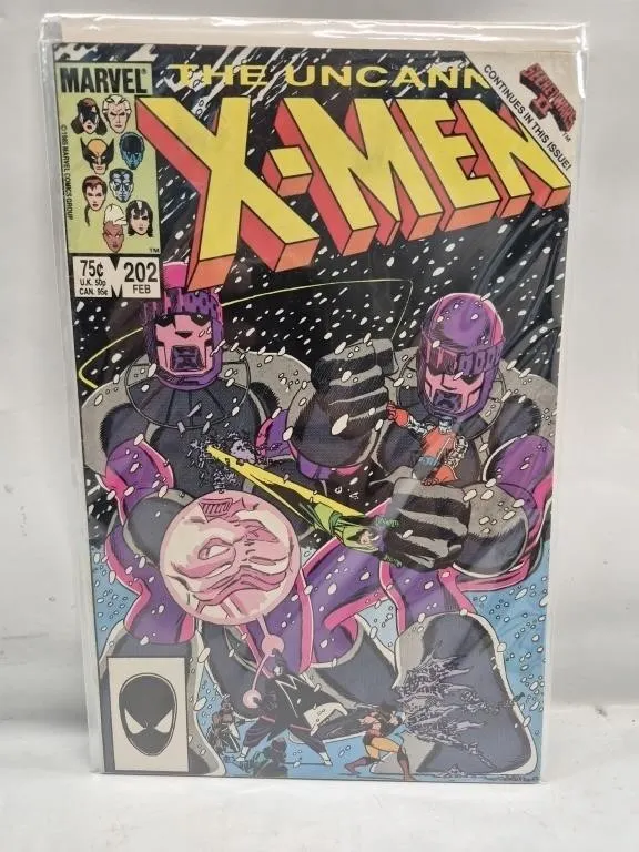 Uncanny X-Men #202 Comic Book (1985, Marvel)
